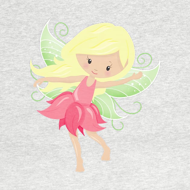 Forest Fairy, Cute Fairy, Magic Fairy, Blonde Hair by Jelena Dunčević